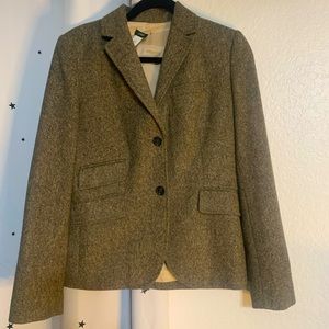 J. Crew Tweed Blazer with Elbow Patches